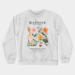 Matisse Flower Exhibition Design, Henri Matisse Cut Outs Crewneck Sweatshirt